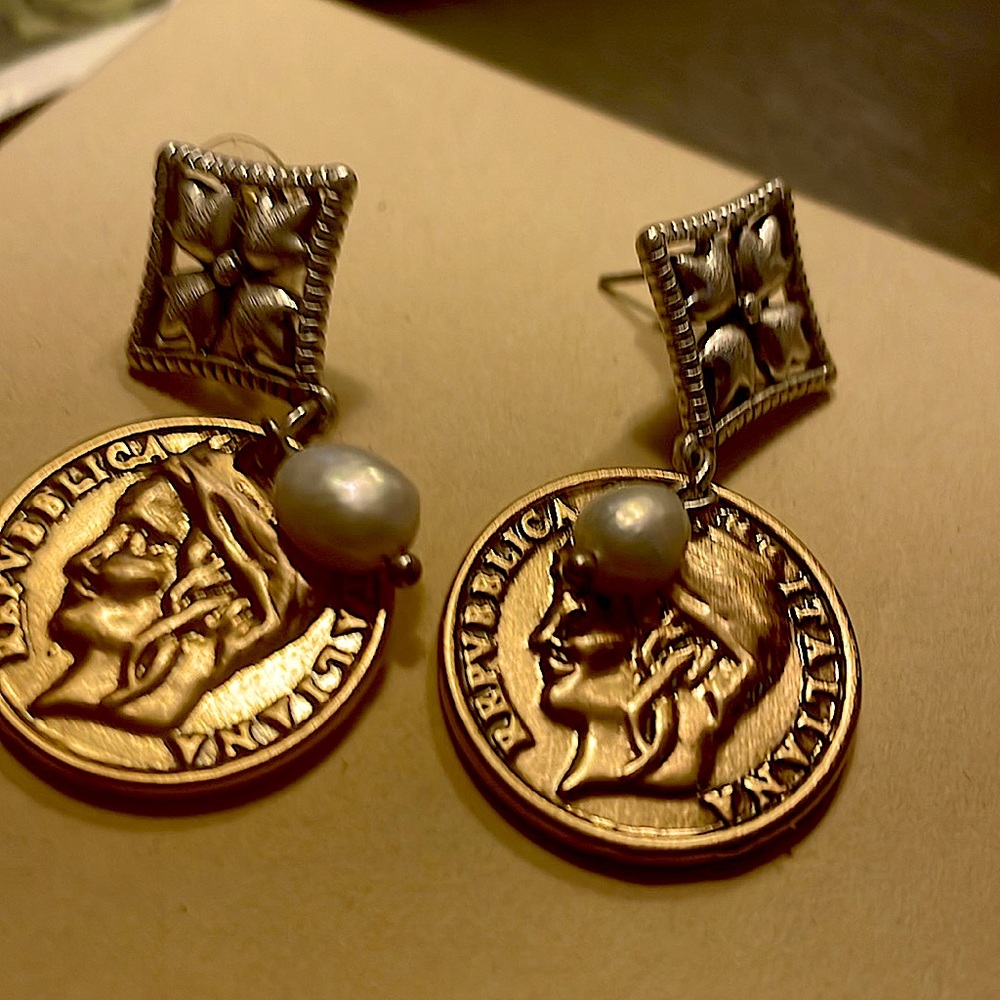 Patricia Nash earrings with freshwater pearls